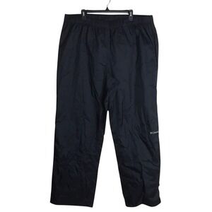Columbia Omni tech waterproof nylon elastic waist outdoor hiking rain pants XXL